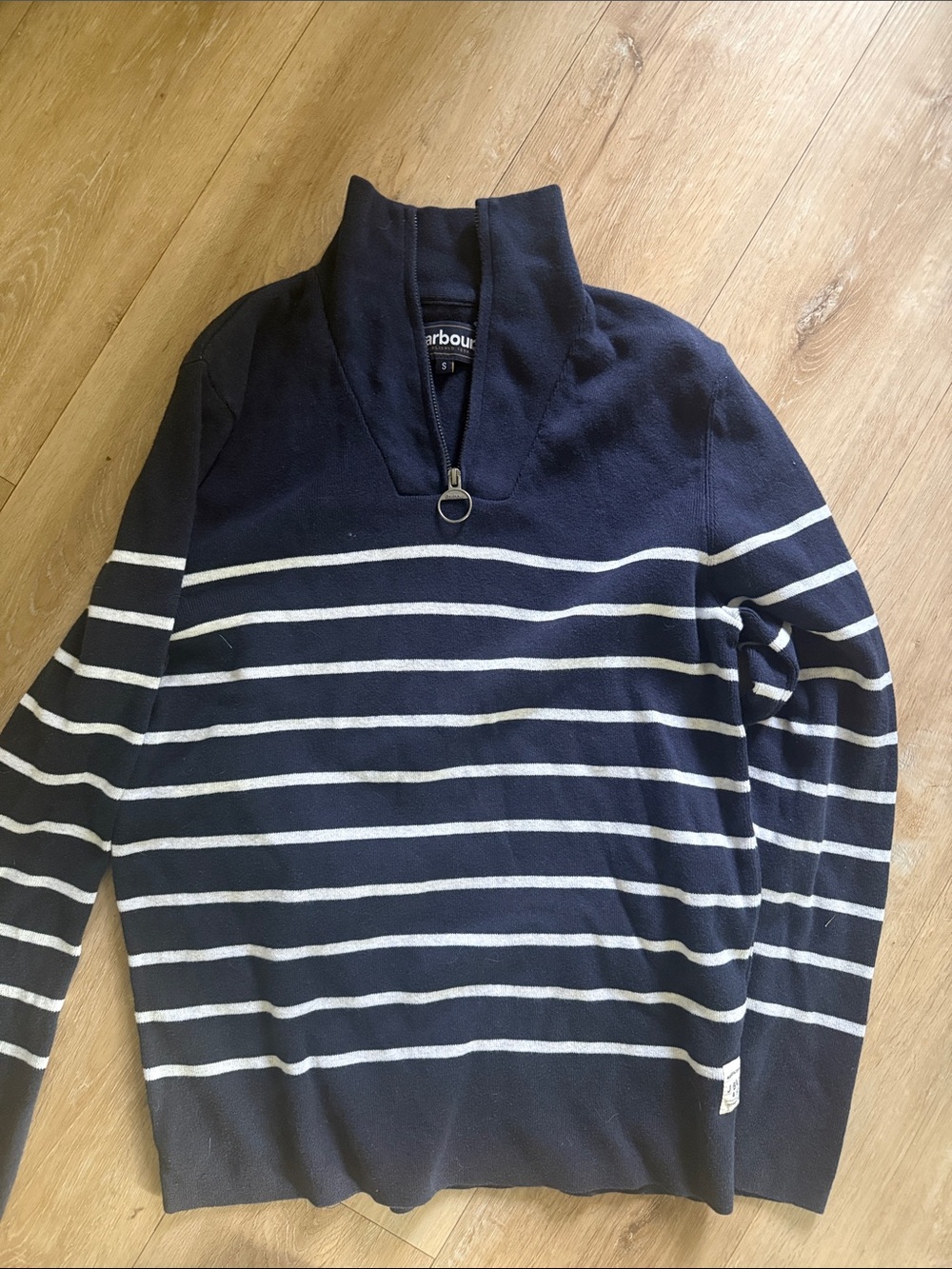 Barbour men’s halfzip sweater